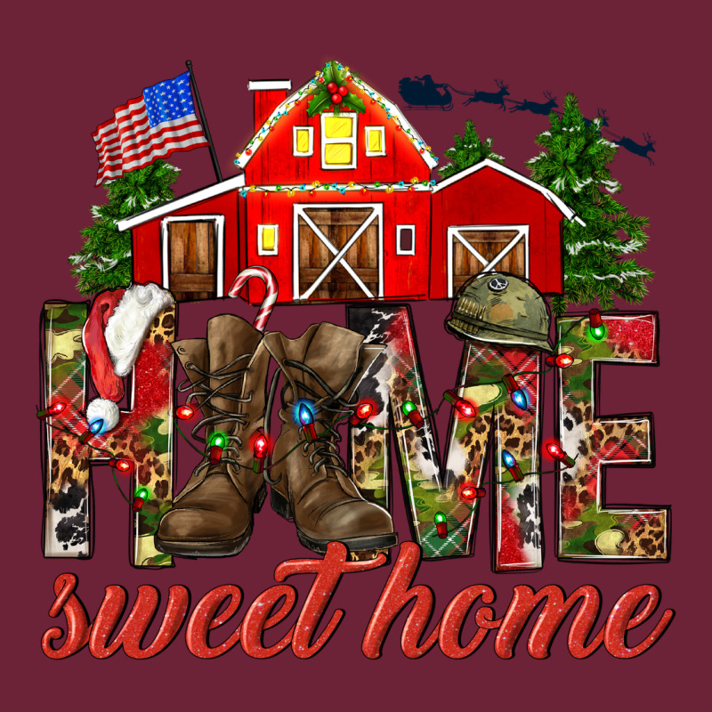 Army Christmas Home Sweet Home Long Sleeve Tee by NancyCooperArtShop | Teevron