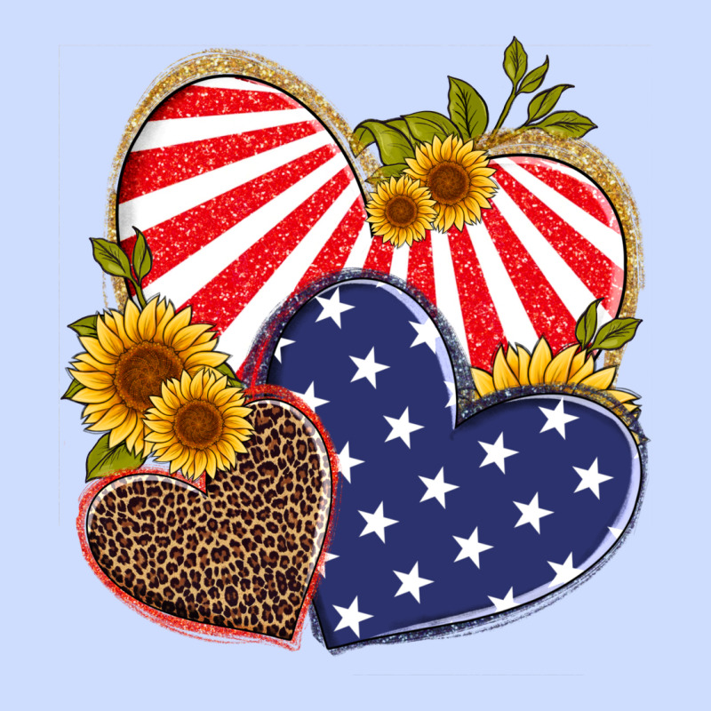 America Heart And Sunflower Urban Heavy Tee by Artiststas | Teevron