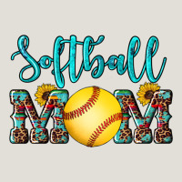 Western Leopard  Sunflowers Glitter Mom Softball Heavy Core Tee | Teevron
