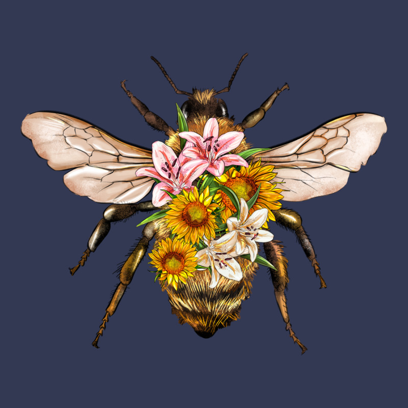Bee With Flowers Heavyweight Hoodie by Artiststas | Teevron