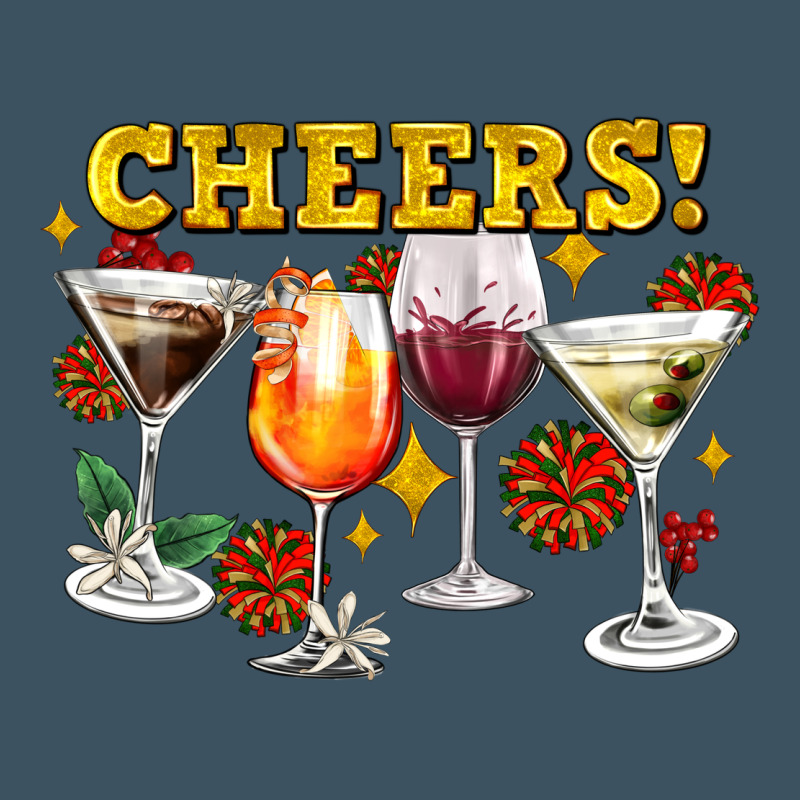 Cheers Christmas Coctail Urban Heavy Tee by AdoDesignShop | Teevron