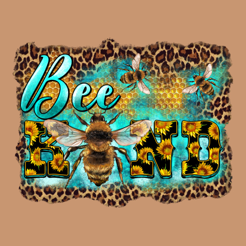 Bee Kind With Sunflower And Leopard Background Heavyweight Hoodie by Artiststas | Teevron