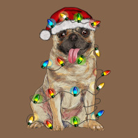 Pug With Christmas Lights Premium Tee | Teevron