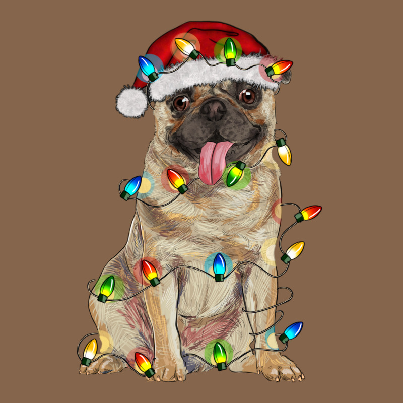 Pug With Christmas Lights Premium Tee by RanaPortraitStore | Teevron