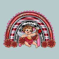 Valentine's Day Cupid Rainbow Heavy Core Tee | Teevron