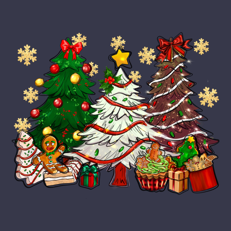 Cake Christmas Trees Long Sleeve Tee by NancyCooperArtShop | Teevron