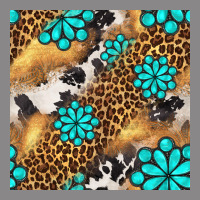 Western Turquoise Gemstone Seamless Pattern Vintage Tee | Teevron