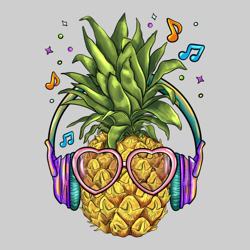 Pineapple With Headphone Premium Sweatshirt by BarkalooDesign | Teevron