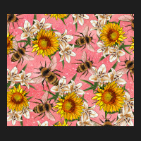 Bees And Flowers Heavyweight Hoodie | Teevron