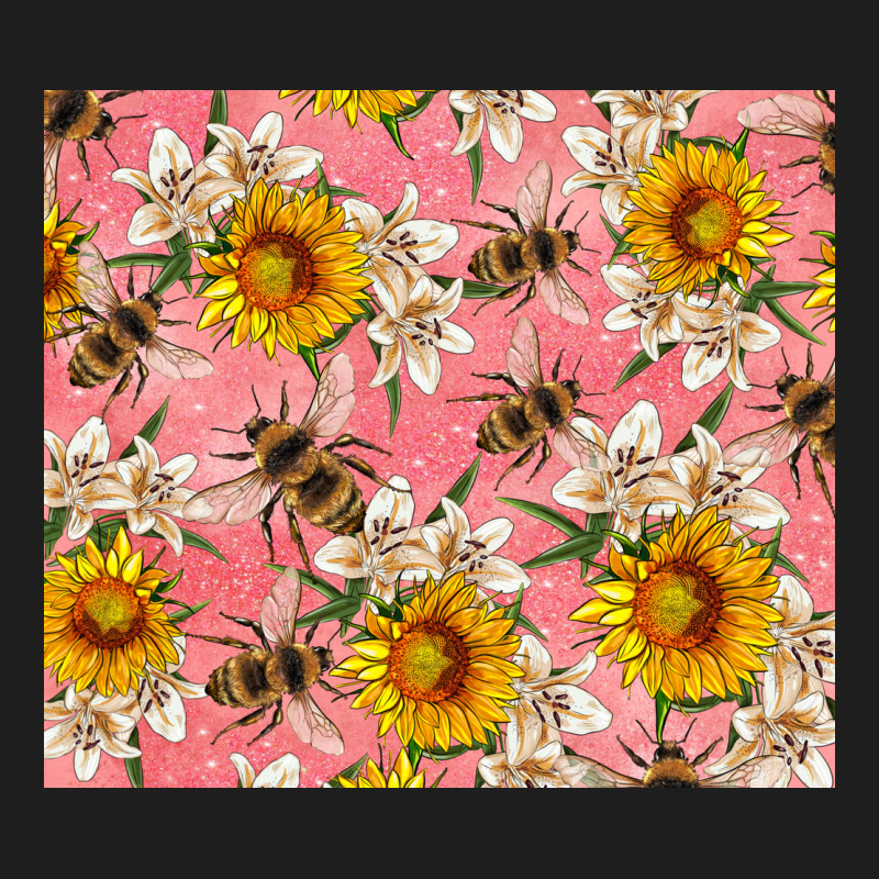 Bees And Flowers Heavyweight Hoodie by Artiststas | Teevron