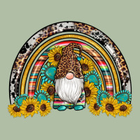 Western Gnome Gemstones Sunflowers Rainbow Urban Heavy Tee | Teevron