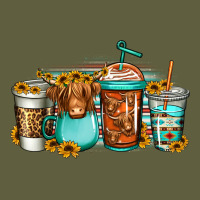 Longhaired Cow Coffee Cups Vintage Tee | Teevron