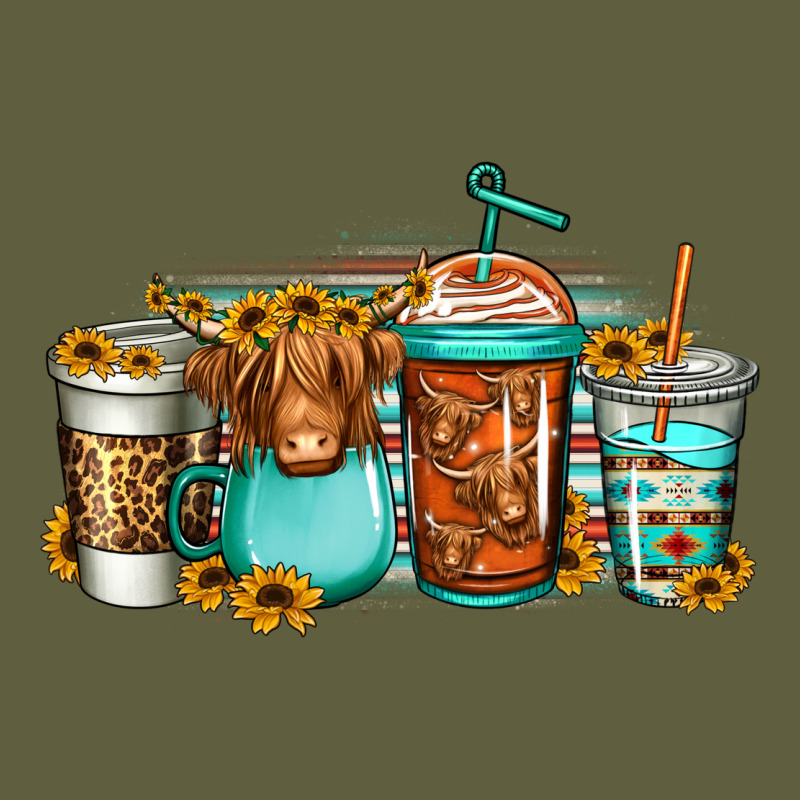 Longhaired Cow Coffee Cups Vintage Tee by Jasminsmagicworld | Teevron