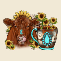Sunflower Coffee Cup Red Angus Gemstone Ladies Tee | Teevron
