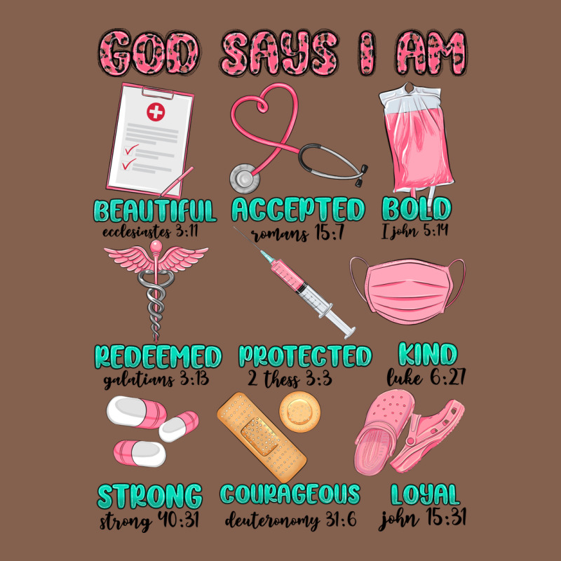 God Says I Am Nurse Zipper Hoodie by MaliasSmallBusiness | Teevron