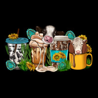 Western Cow Coffee Cup Ladies Tee | Teevron