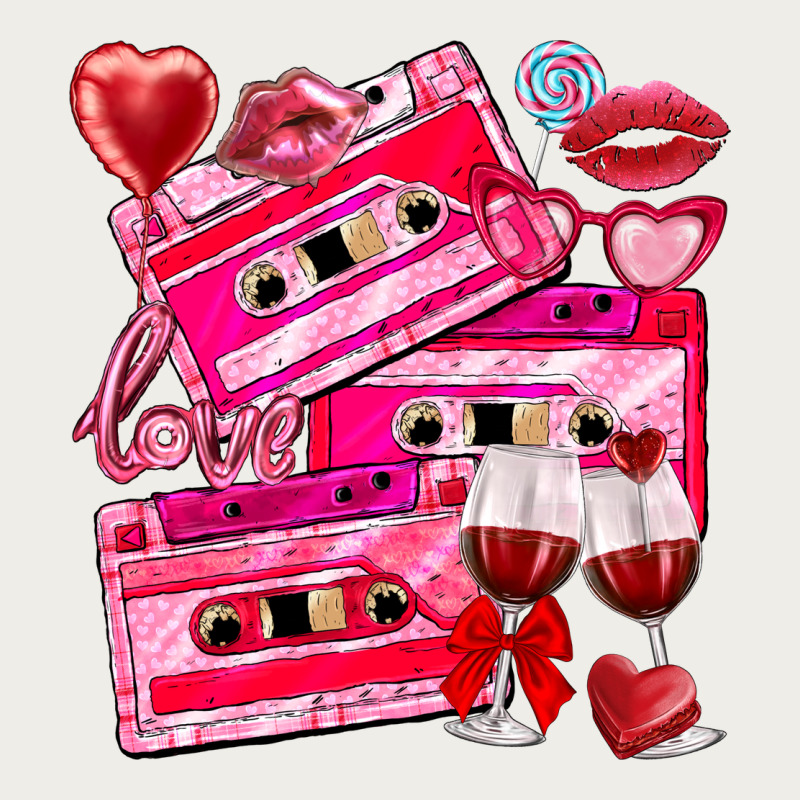 Valentines Day Cassette Zipper Hoodie by NancyCooperArtShop | Teevron