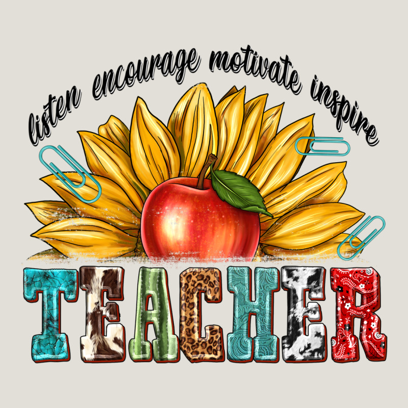 Teacher With Sunflower Heavy Core Tee by texasbilliewilder | Teevron