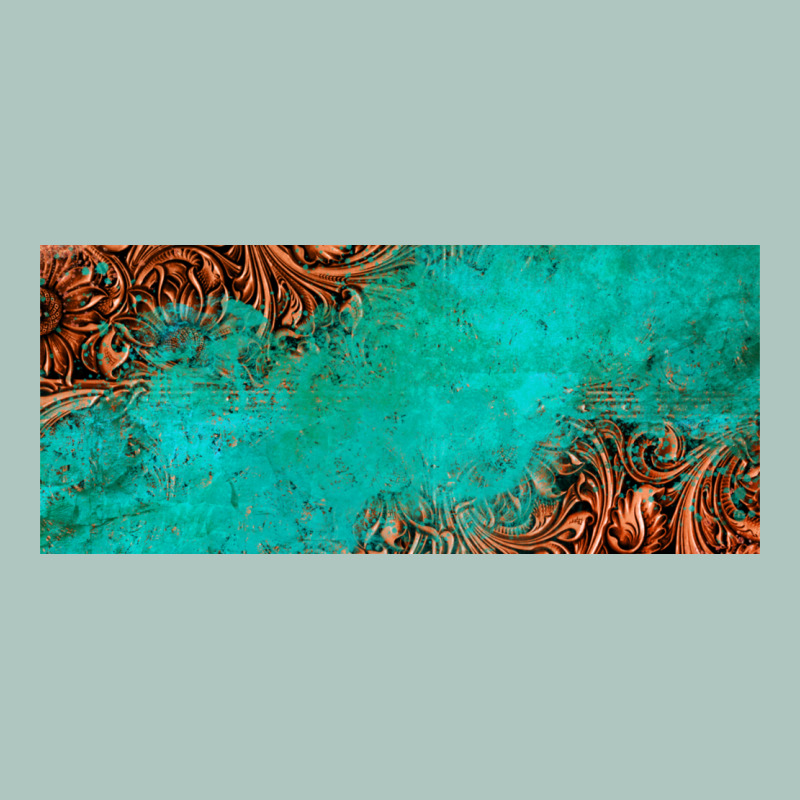 Tooled Leather Turquoise Glitter 11oz Mug Premium Sweatshirt by Jasminsmagicworld | Teevron
