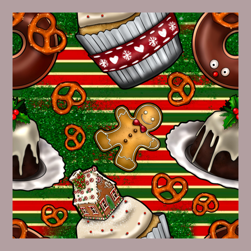 Christmas Cake Seamless Pattern Vintage Hoodie by BundleAndBundleShop | Teevron