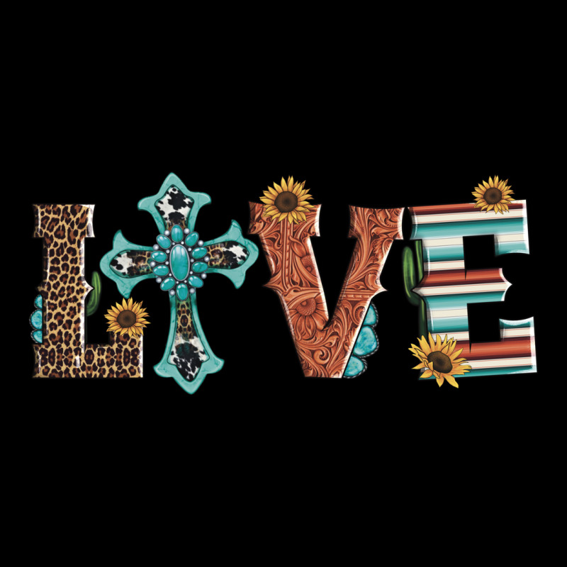 Western Love With Cross Heavyweight Sweatshirt by Artiststas | Teevron