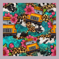 Western School Bus Seamless Pattern Vintage Tee | Teevron