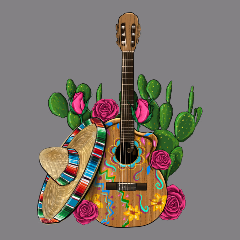 ,mexican Sombrero Guitar Rose Cactus Heavyweight Hoodie by Artiststas | Teevron
