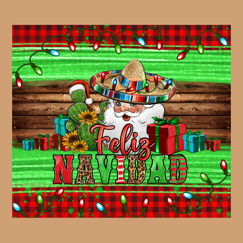 Feliz Navidad Spanish Christmas Santa Tumbler Vintage Tee by Jasminsmagicworld | Teevron