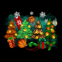 Christmas Trees With Basketball Ladies Tee | Teevron