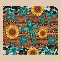 Cross Gemstone And Sunflower Heavyweight Sweatshirt | Teevron