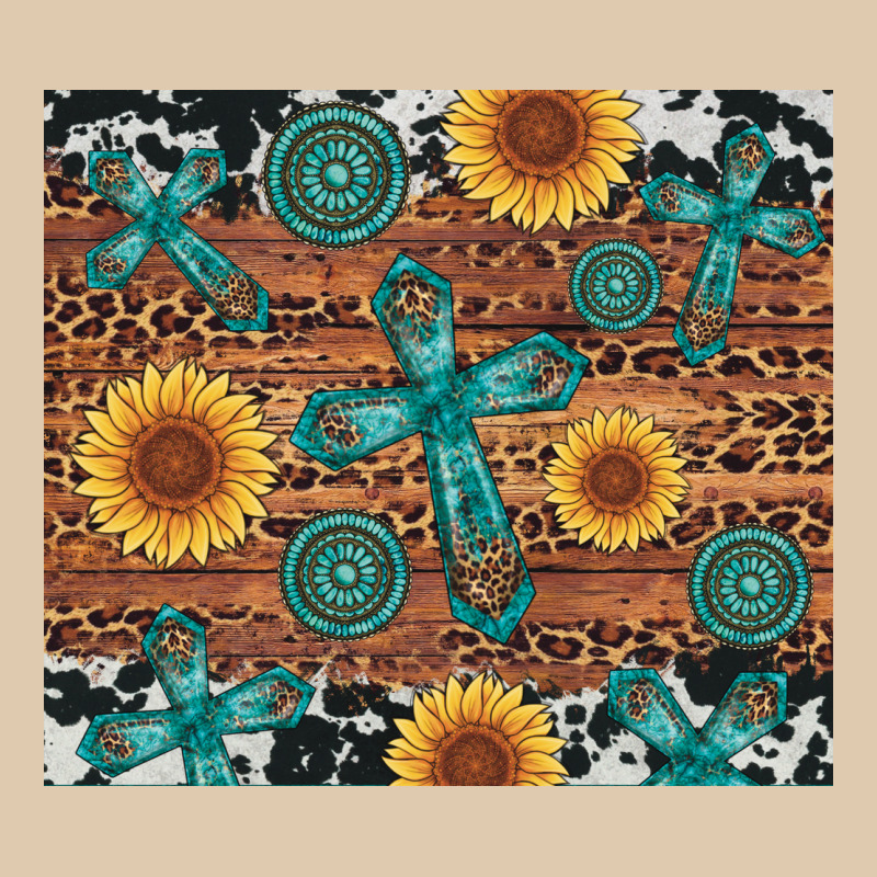 Cross Gemstone And Sunflower Heavyweight Sweatshirt by Artiststas | Teevron
