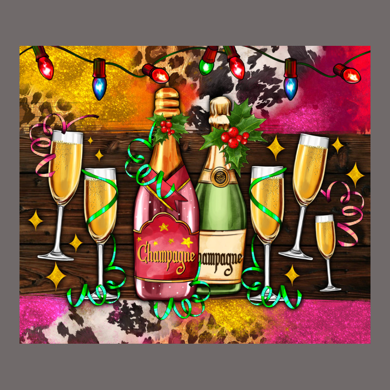 Christmas Champagne Bottles And Urban Heavy Tee by AdoDesignShop | Teevron