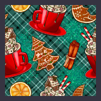 Christmas Hot Chocolate And Cookie Seamless Pattern Vintage Hoodie | Teevron