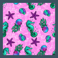 Summer Ocean Seamless Pattern Urban Heavy Tee | Teevron