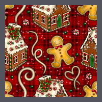 Christmas Gingerbread Cookie House Seamless Pattern Vintage Hoodie | Teevron