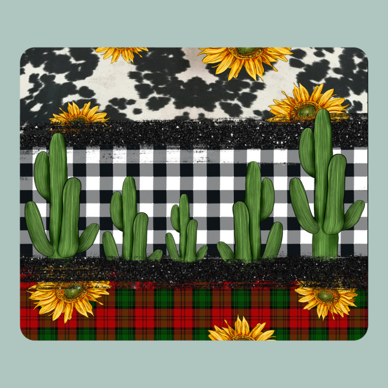 Cowhide Cacti Sunflowers Christmas Mousepad Premium Sweatshirt by Jasminsmagicworld | Teevron