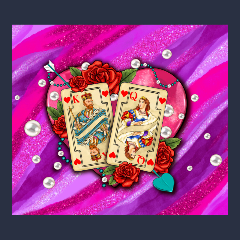 Valentines Day Playing Cards And Pearl Watercolor Heavyweight Sweatshirt by AdoDesignShop | Teevron