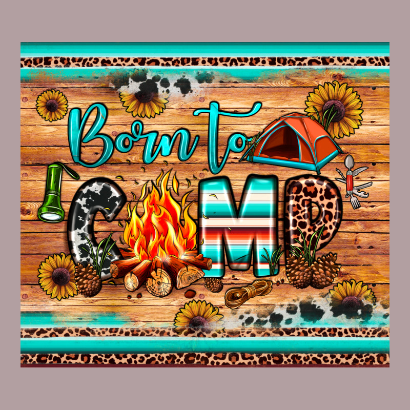 Born To Camp Vintage Hoodie by JahusDesignShop | Teevron