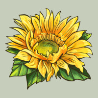 Starburst Greenburst Sunflower Long Sleeve Tee | Teevron