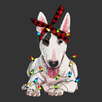 bull terrier with christmas lights | Teevron