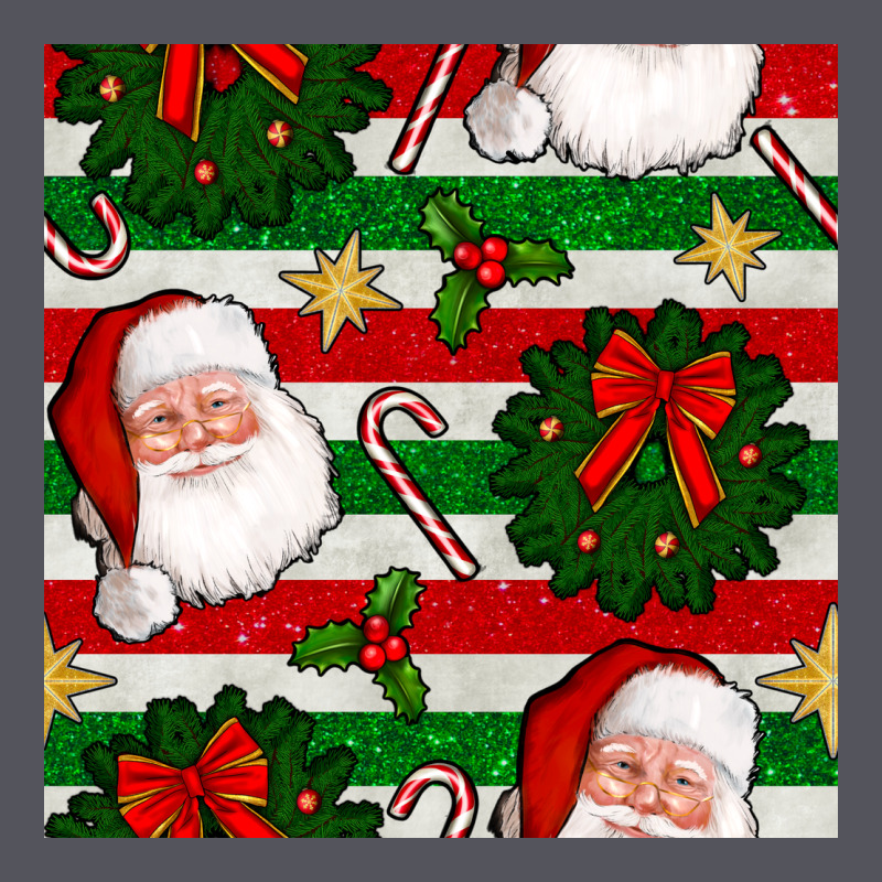 Christmas  Santa Clause And Ornaments Seamless  Pattern Vintage Hoodie by BundleAndBundleShop | Teevron