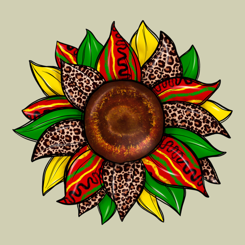 Juneteenth Leopard Sunflower Heavy Core Tee by Zillion Design Studio | Teevron