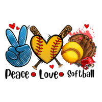 peace love  softball | Teevron