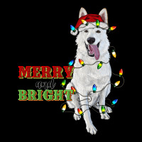 Merry And Bright White Shepherd Premium Tee | Teevron