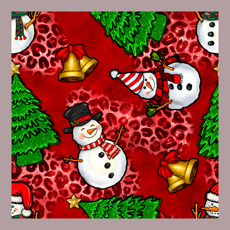 Christmas Snowman And Trees Seamless Pattern Vintage Hoodie by BundleAndBundleShop | Teevron