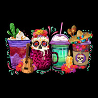 Dia De Los Muertos Coffee Cups Ladies Tee | Teevron