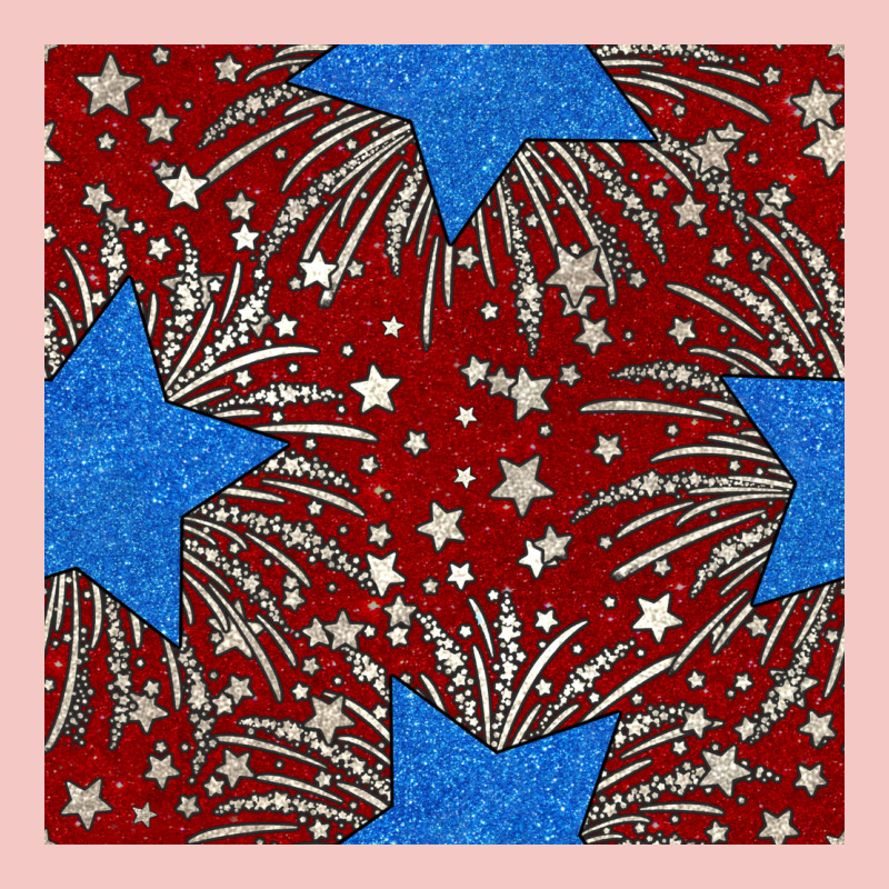 Glitter 4th Of July Seamless Pattern Urban Heavy Tee by BundleAndBundleShop | Teevron