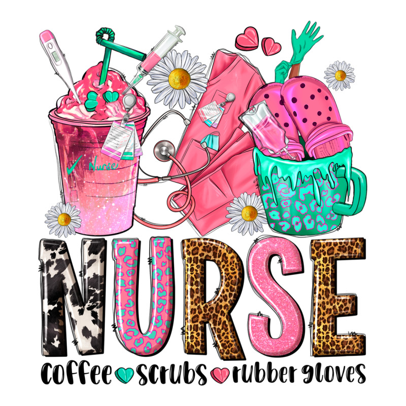 Nurse Coffee Scrubs Rubber Gloves Premium Tee by texasbilliewilder | Teevron