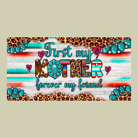 First My Mother Forever My Friend  License Plate Heavy Core Tee | Teevron