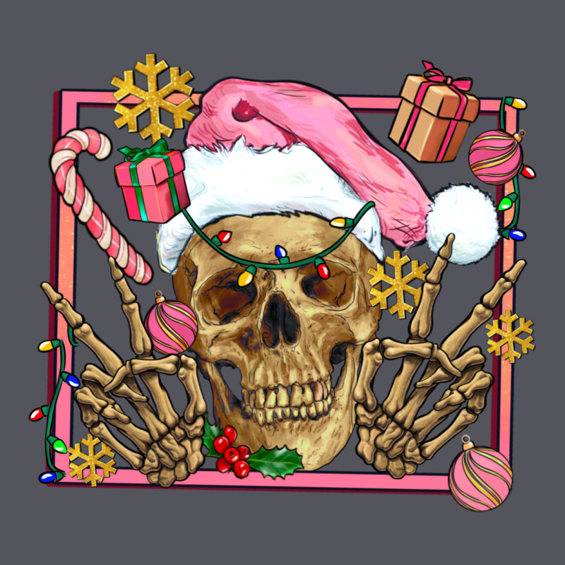 Pink Christmas Skeleton Vintage Hoodie by AdoDesignShop | Teevron